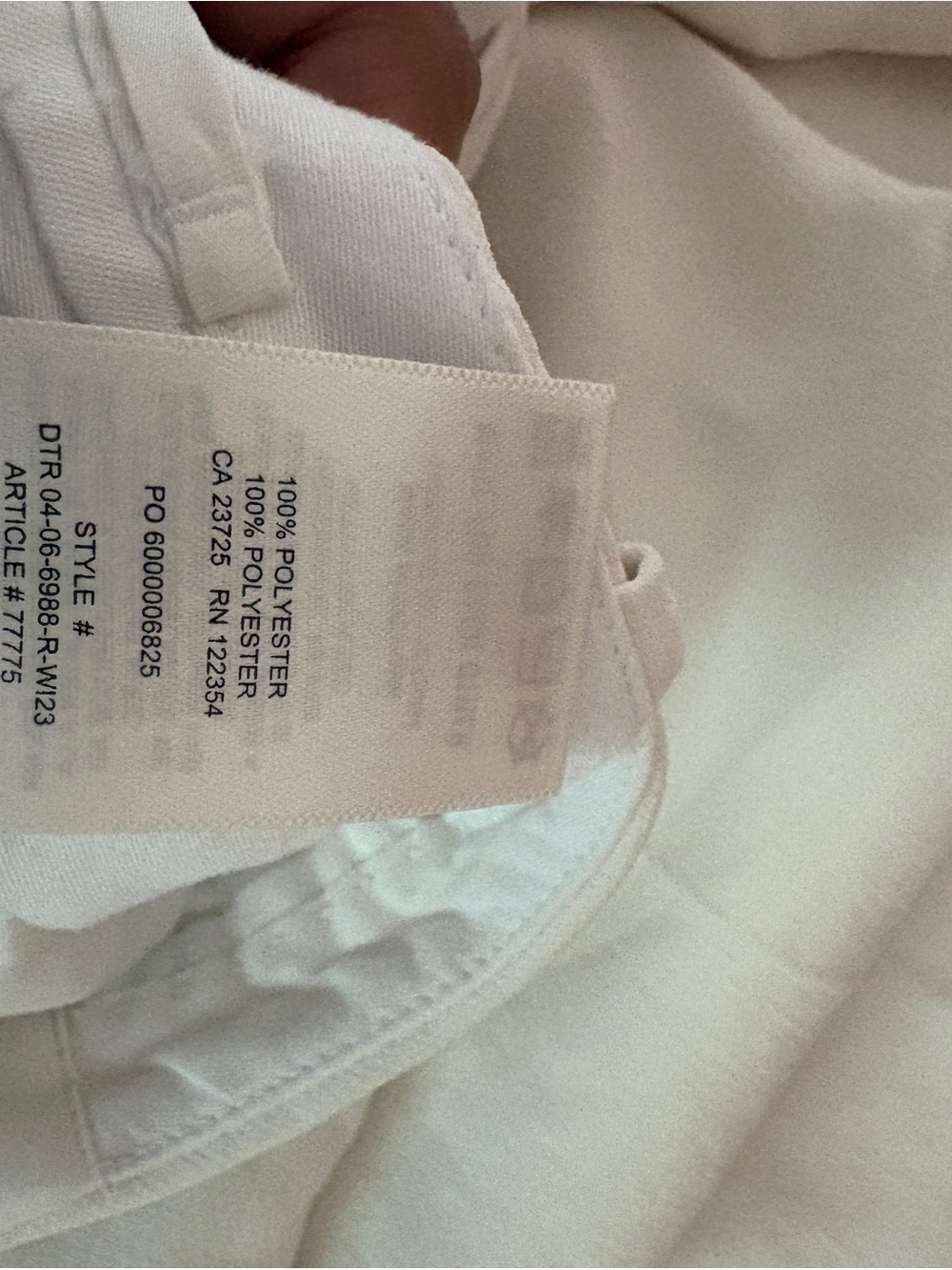 Wilfred Cream Wide-Leg Pleated Trousers - Picture 6 of 6